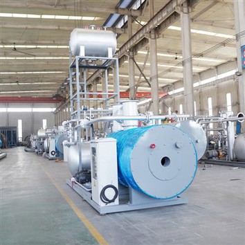 수평 가스 연소 열유 보일러